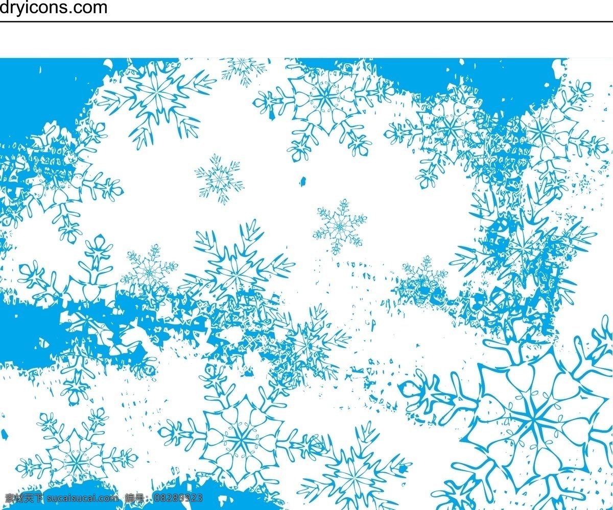 矢量 冬天 雪花 背景 圣诞节 花纹 节日素材