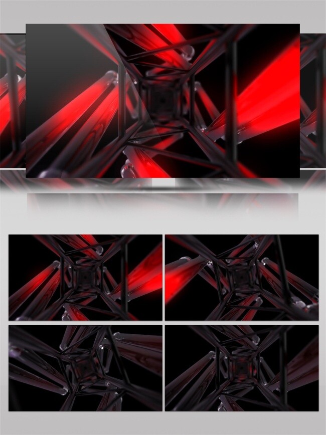 红色 螺旋 光束 动态 视频 光斑 激光 高清素材 唯美素材 光景素材