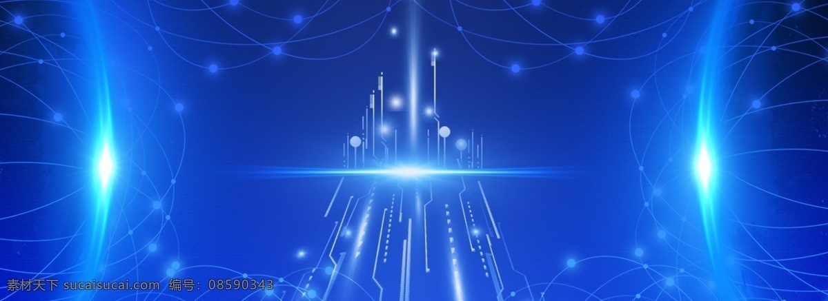 炫 酷 蓝色 科幻 背景 图 背景图 科学 科技 网格 粒子 蓝色背景