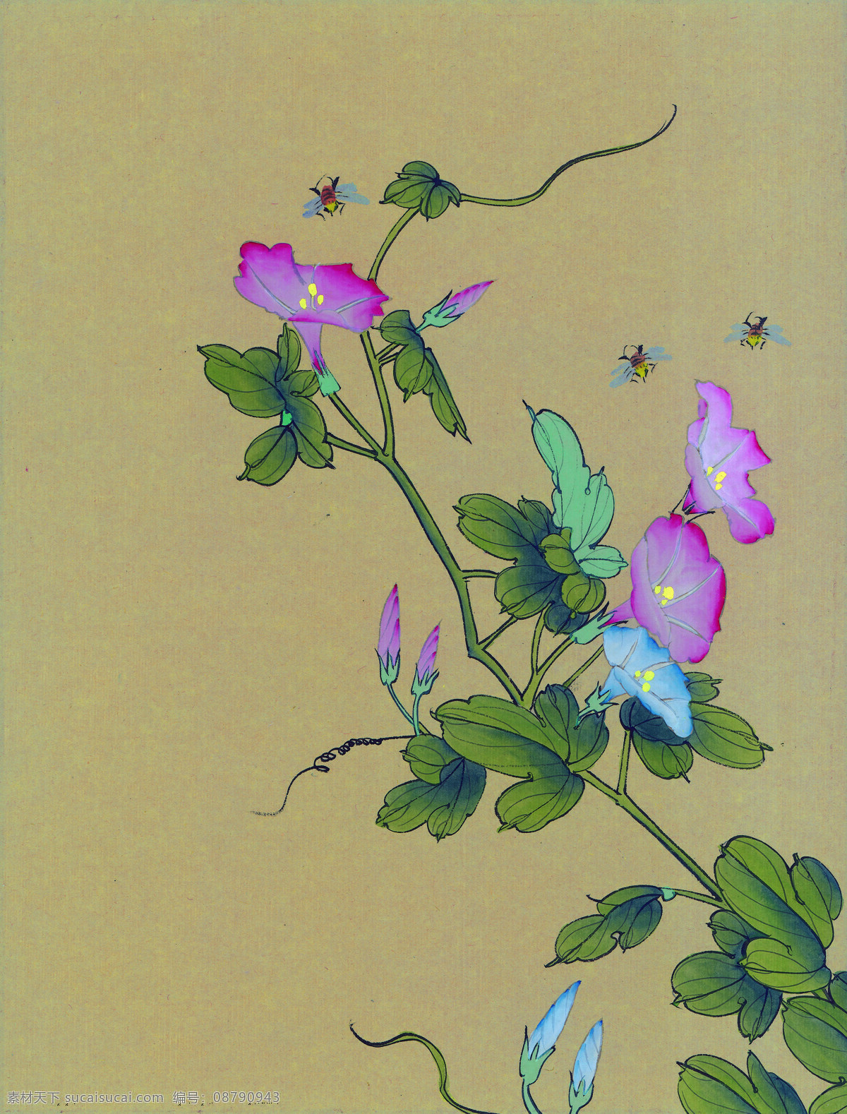 中国 风 花 牡丹 芍药 桃花 喜鹊 小鸟 中国风 中华艺术绘画 文化艺术