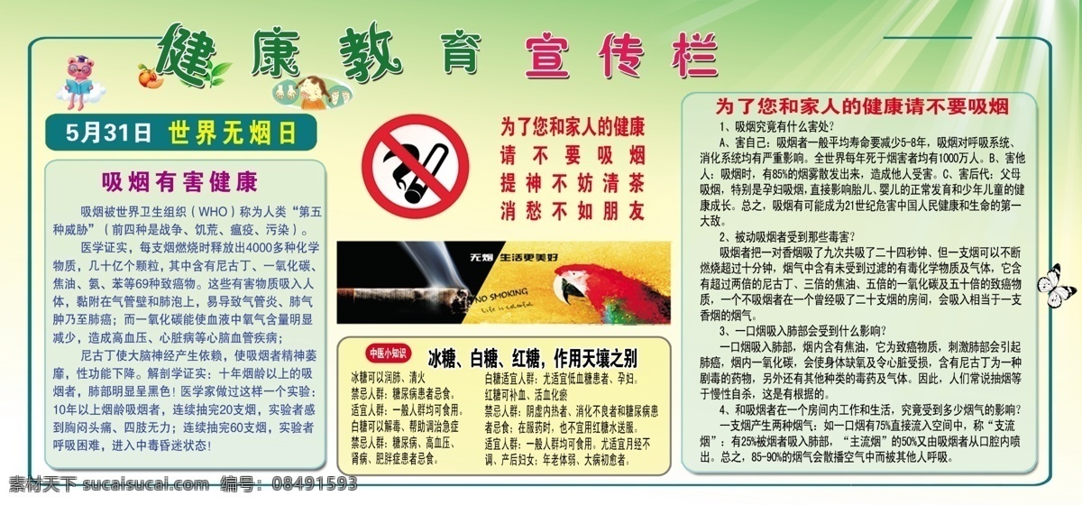 禁烟 健康 宣传栏 禁烟健康 禁烟日宣传栏 禁烟宣传 禁烟宣传栏 展板模板