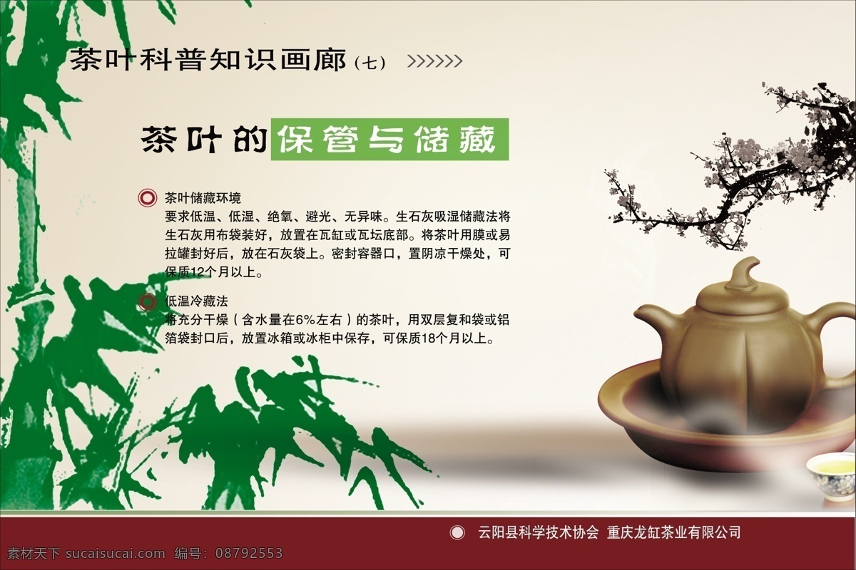 茶壶 茶文化 茶叶 广告设计模板 画册 画册设计 简洁 保管 储藏 竹叶 科普 知道 画廊 源文件 其他画册封面