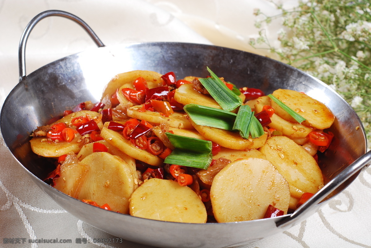 红烧土豆片 红烧 土豆 土豆片 辣椒 蔬菜 美食图片 餐饮美食 传统美食