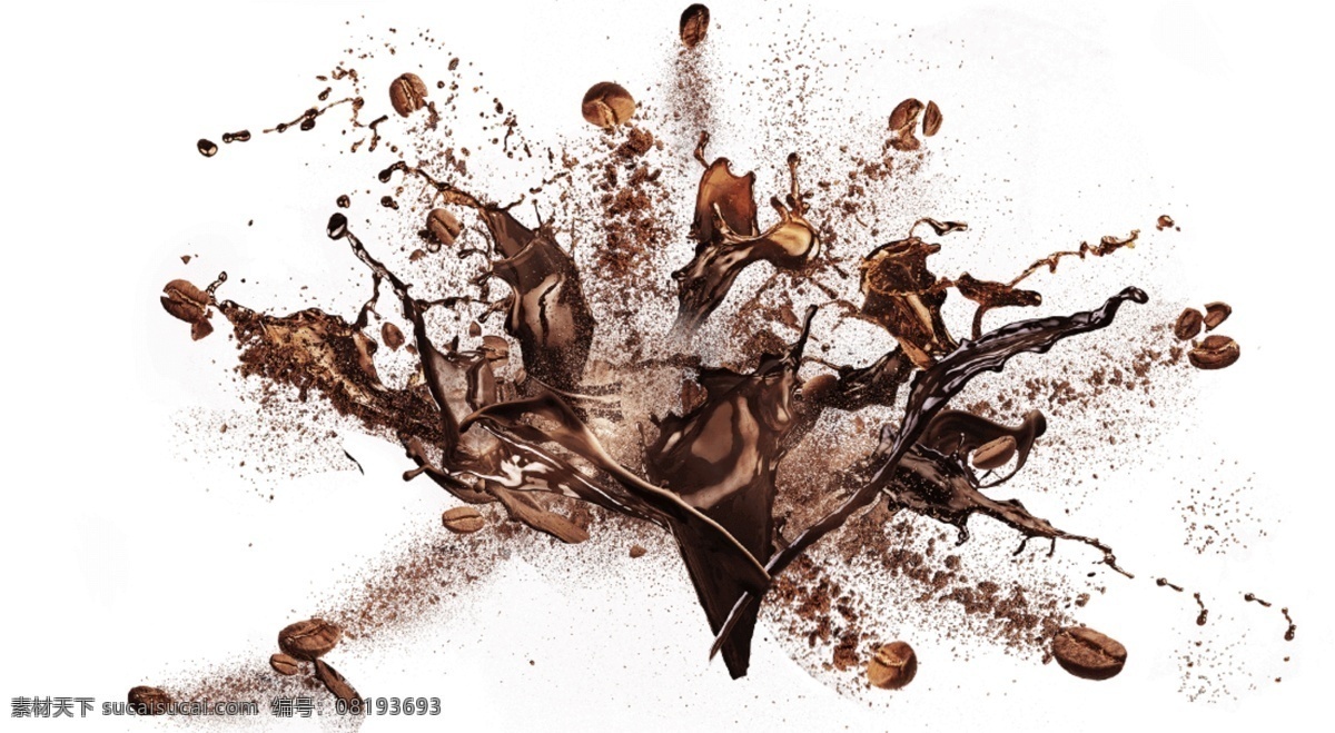 喷洒 咖啡 豆子 免 抠 透明 咖啡豆子元素 咖啡豆子图形 咖啡海报图片 咖啡广告素材 咖啡海报图