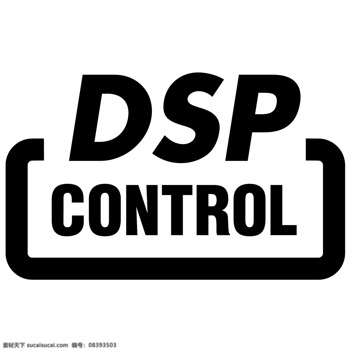 dsp 创意 logo 黑色 英文 白色