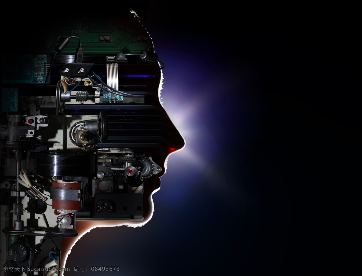 机器人 头部 结构 零件 科技 其他人物 人物图片