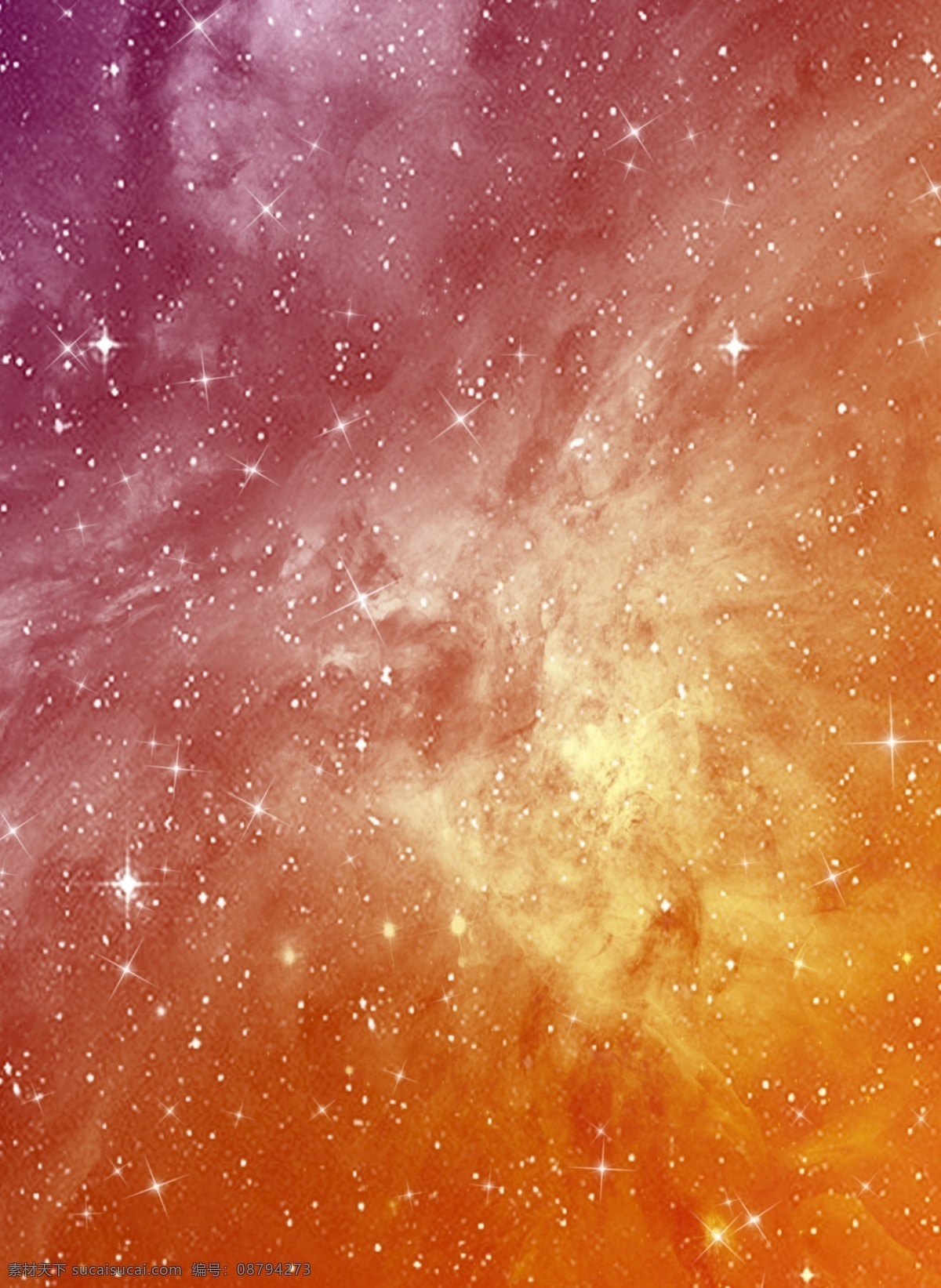 梦幻 双色 渐变 星光 广告 背景 简约