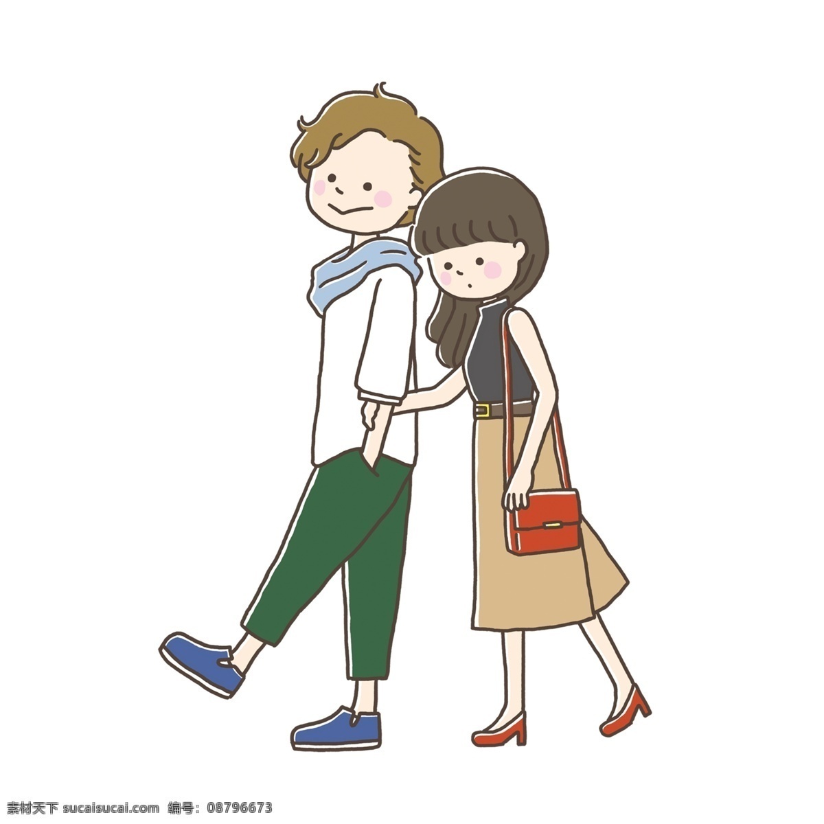 情人节 多彩 手绘 风 活动 促销 情侣 免 抠 214 情人节快乐 情人节海报 banner 手绘情侣 浪漫 约会 甜蜜