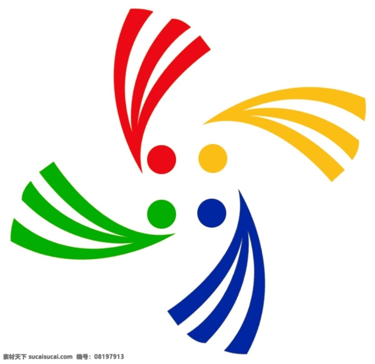 大风车 logo 分层 源文件