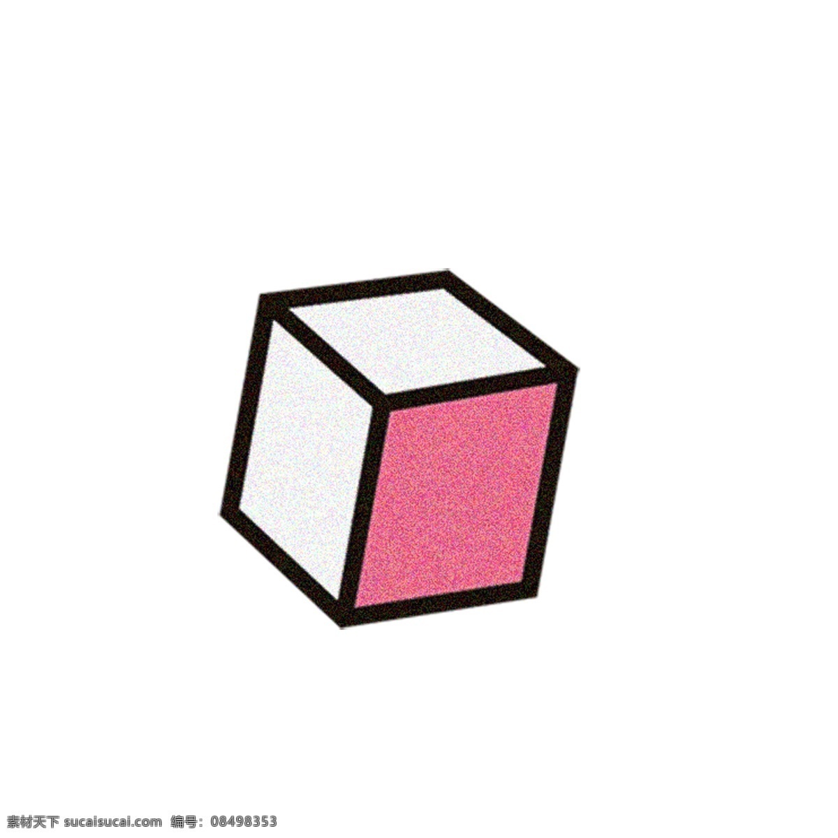 红色 正方体 免 抠 图 几何方块 正方形 卡通图案 卡通插画 几何正方形 数学方块 红色的正方体 免抠图