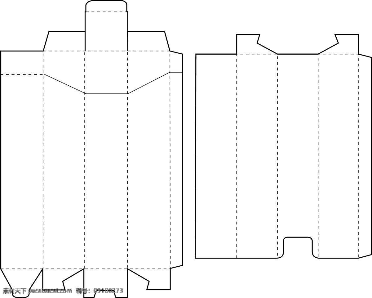 包装盒 展开 矢量图 盒子 外包装 矢量 纸盒折叠图 海报 其他海报设计