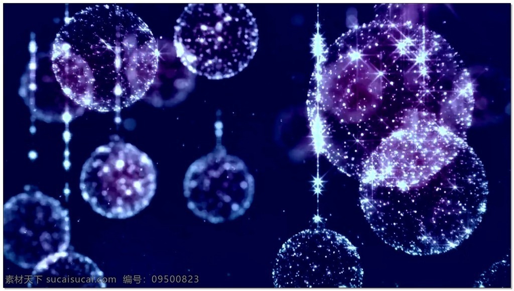 紫色 粒子 唯美 视频 球体 灯光 视频素材 动态视频素材