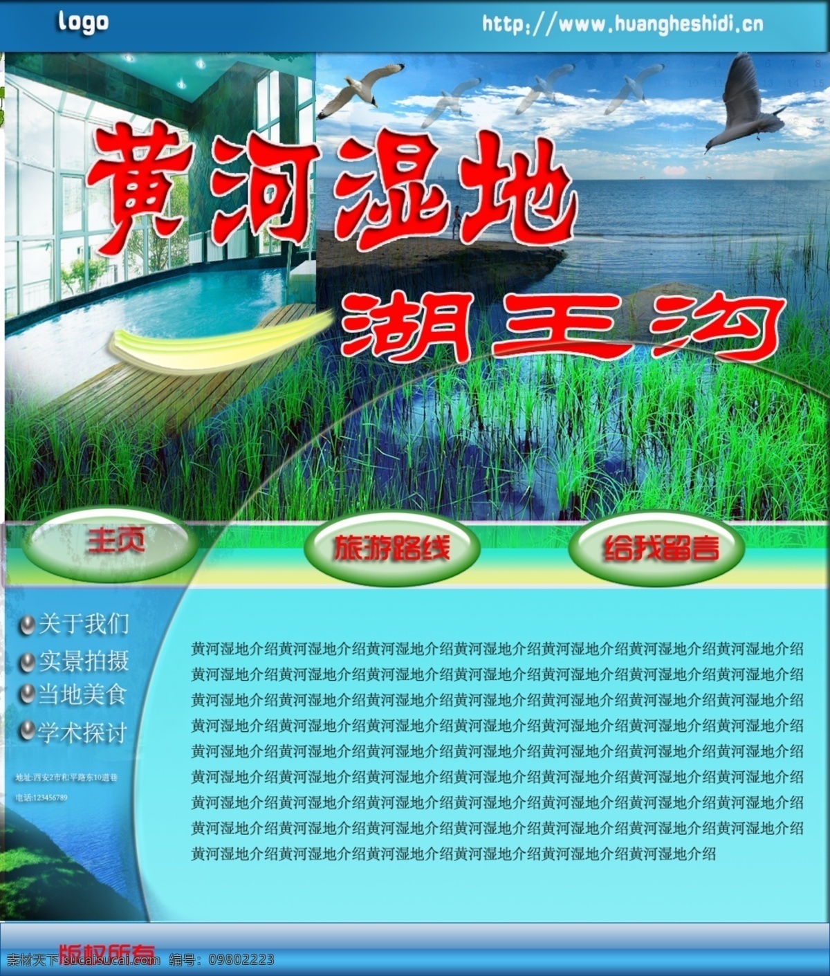 黄河 交友 旅游 湿地 网页模板 网页素材 源文件 运动 模板下载 网页摸板 中文模版