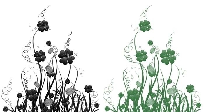 幸运草笔刷 幸运草 笔刷 四叶草 植物笔刷 ps笔刷 源文件 abr
