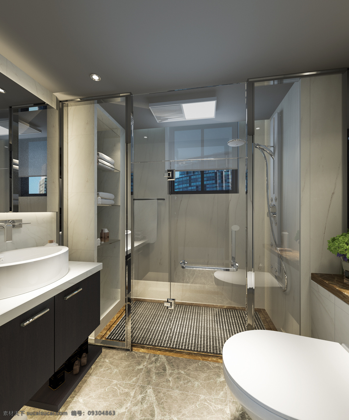 卫生间效果图 洗手间效果图 家装效果图 卫生间装修图 室内设计 三维效果图 3d 效果图 环境设计