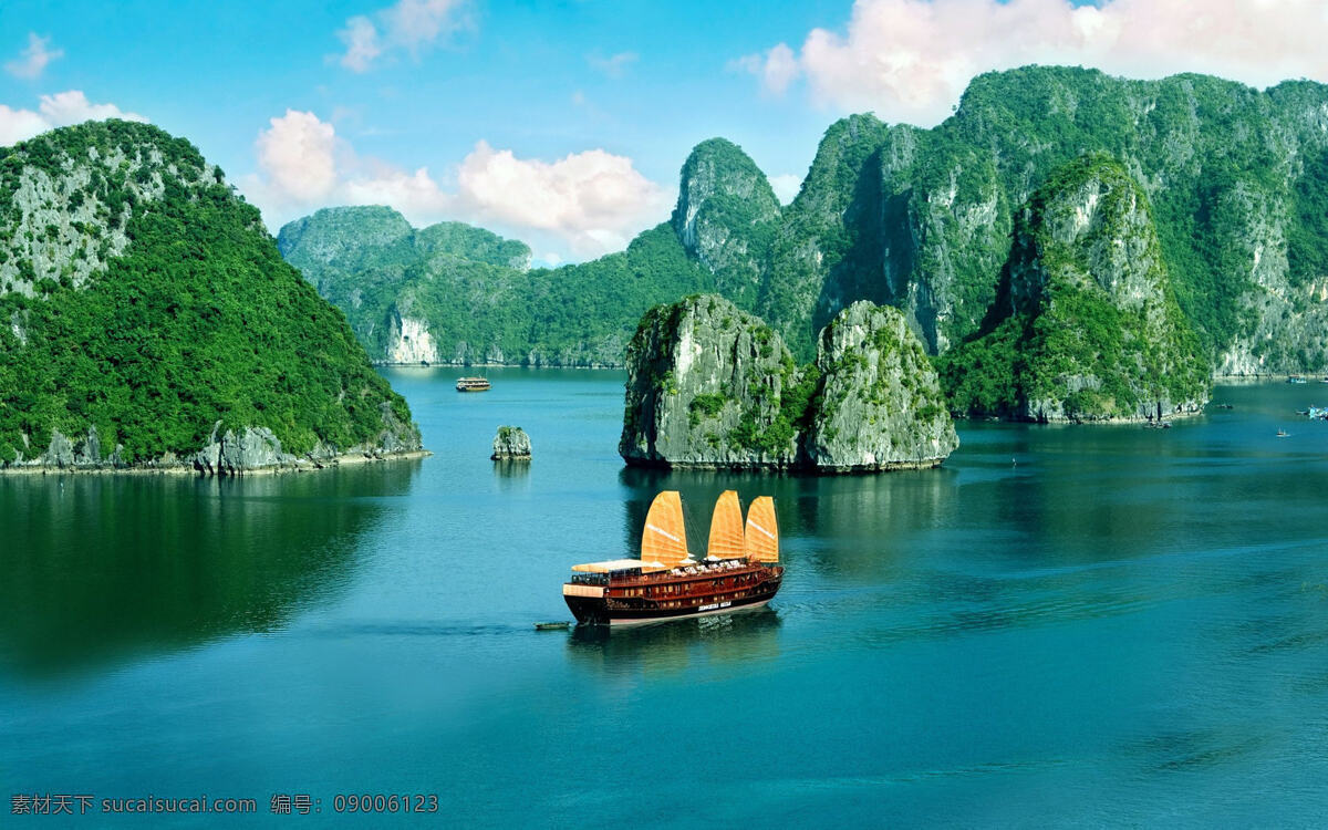 国外风光 越南 山 水 船 国外旅游 旅游摄影