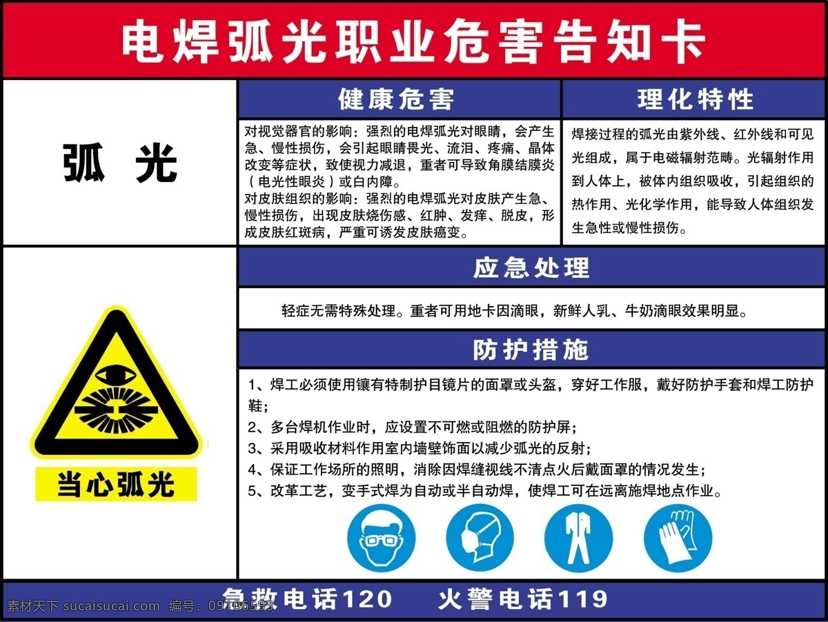 电焊 弧光 职业 危害 告知 书 弧光健康危害 电焊弧光 职业危害 危害告知书 应急处理