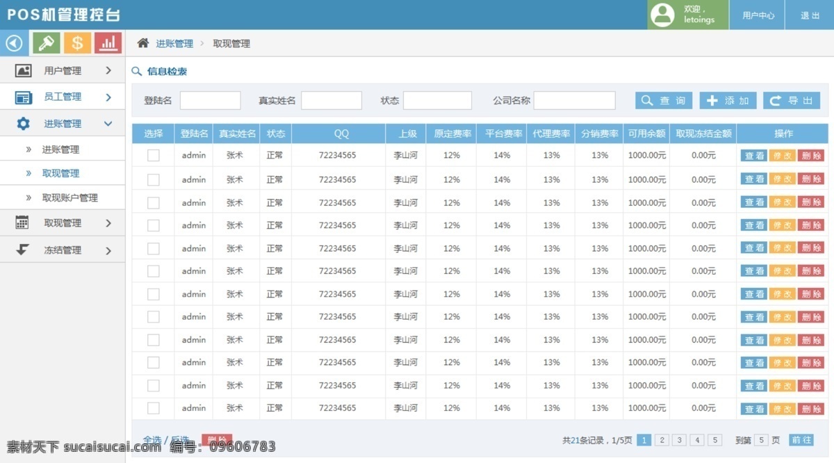 metro 风格 pos 控 台 后台 系统 后台界面 win8风 扁平化后台 中文模板 网页模板 源文件