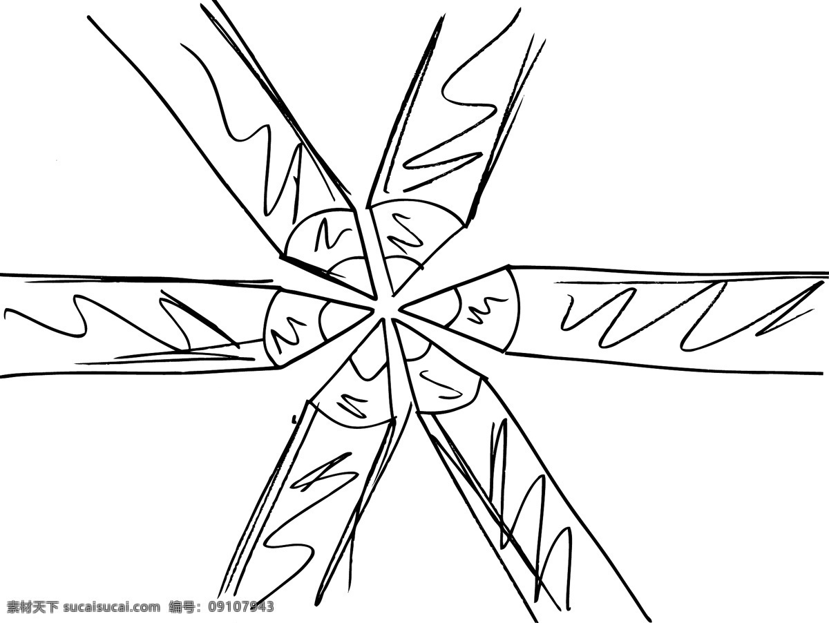 布置 成 一个 圆 矢量 插画 铅笔 素描 矢量图 其他矢量图