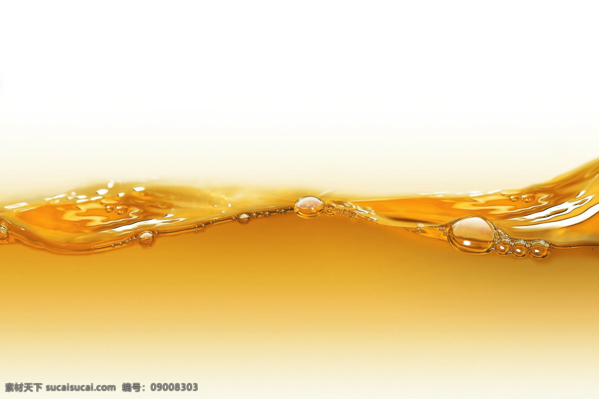 金色水纹 透明 漂浮 油滴 油花 油珠 石油 汽油 液体 水珠 水滴 气泡 水泡 波纹 水面 现代科技