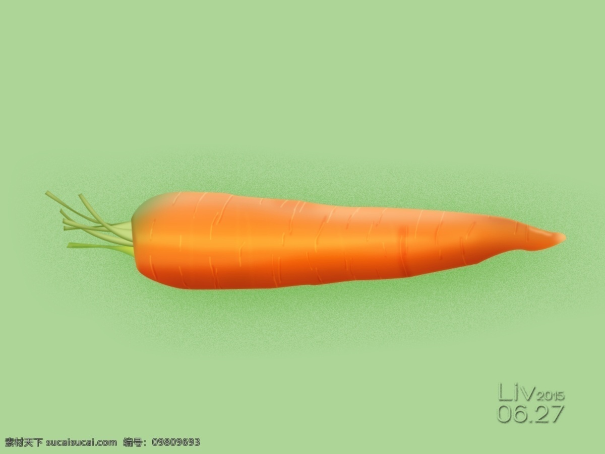 ui 胡萝卜 icon 萝卜 逼真胡萝卜 ui设计 图标设计