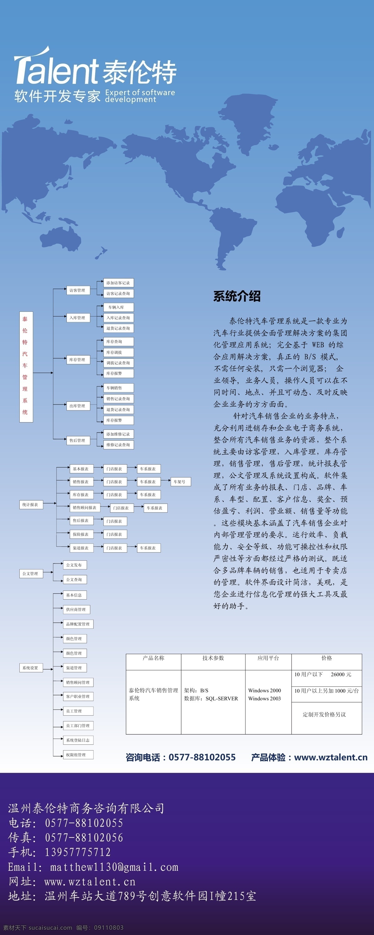 汽车 软件 易拉宝 白色