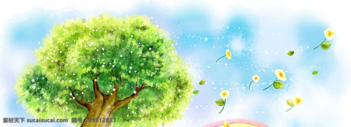 梦幻 手绘 卡通背景 淘宝素材 淘宝主图素材 淘宝描述模板 淘宝装修素材 宝贝 详情 页 模板 淘宝海报 海报模板 淘宝 免费 装修 店铺 白色