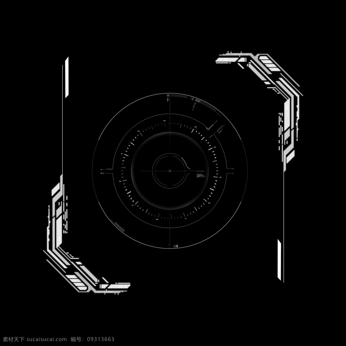 科技 感 边框 透明 底 白色 圆形 未来科技 科技感 图案 基础 线条 形状 科技创意 创意图形