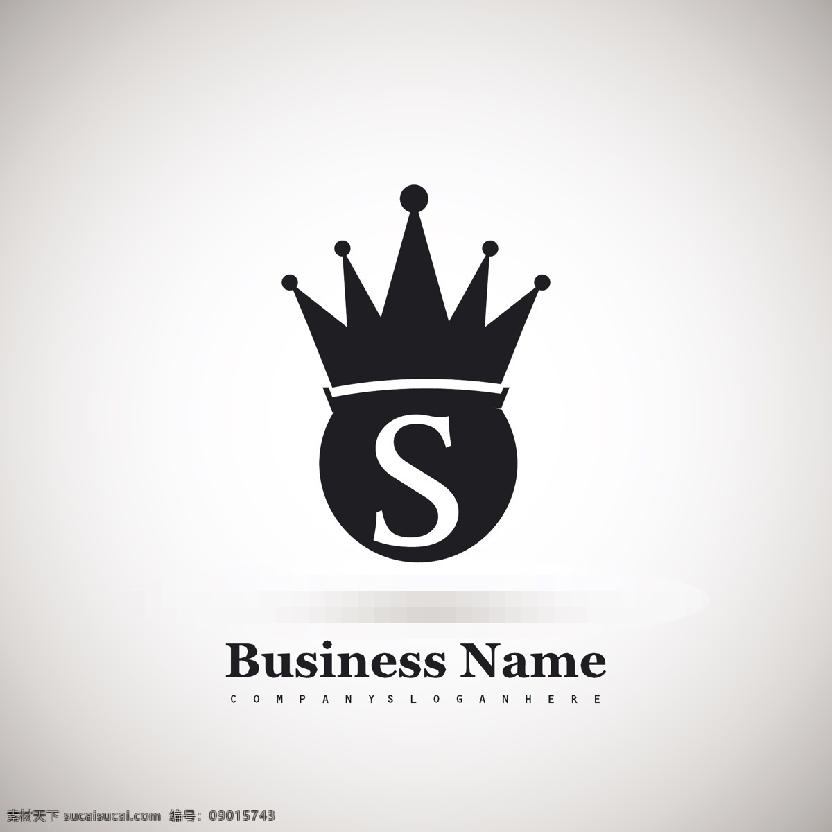 带有 王冠 黑色 图标 标志 企业 皇冠 形状 营销 奢侈品 成功 公司 企业形象 品牌 现代 皇家 国王 珠宝 符号 身份 皇后 企业标志