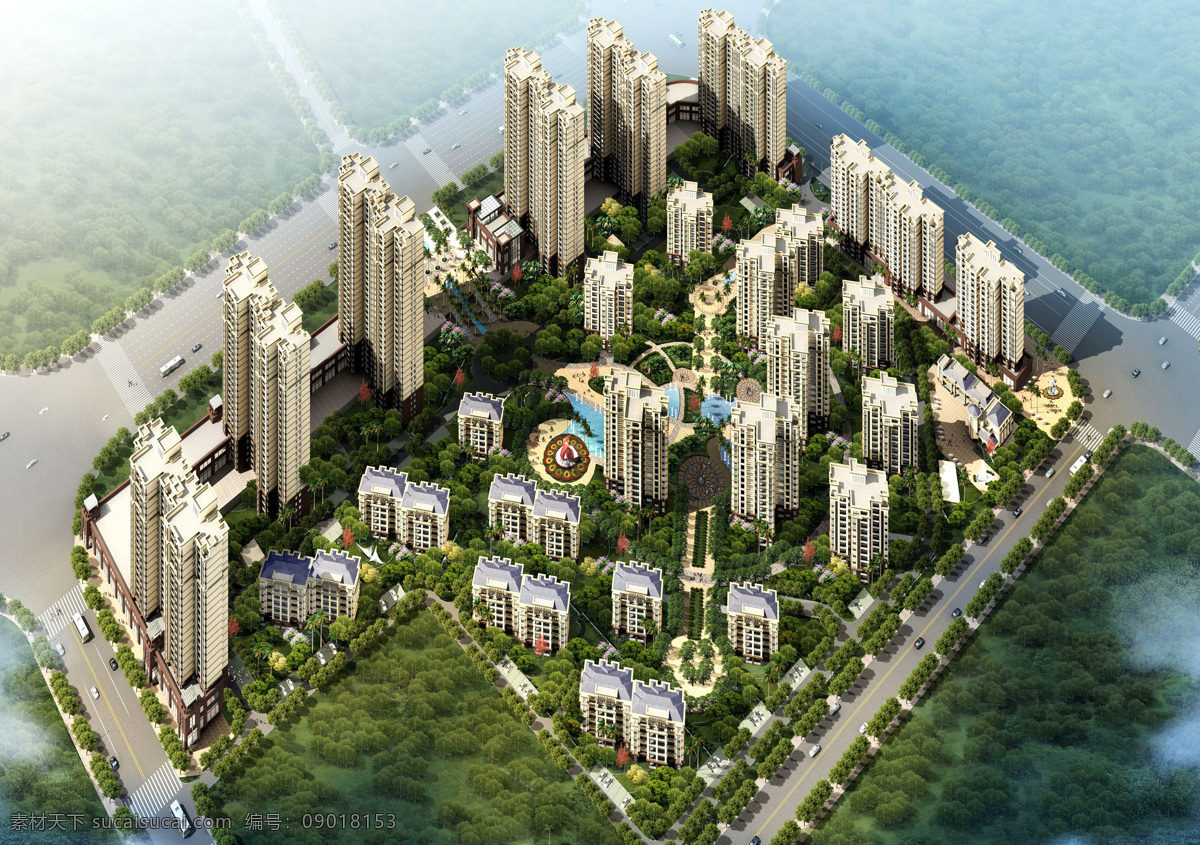建筑鸟瞰图 建筑 鸟瞰图 建筑设计 环境设计 建筑园林 园林建筑