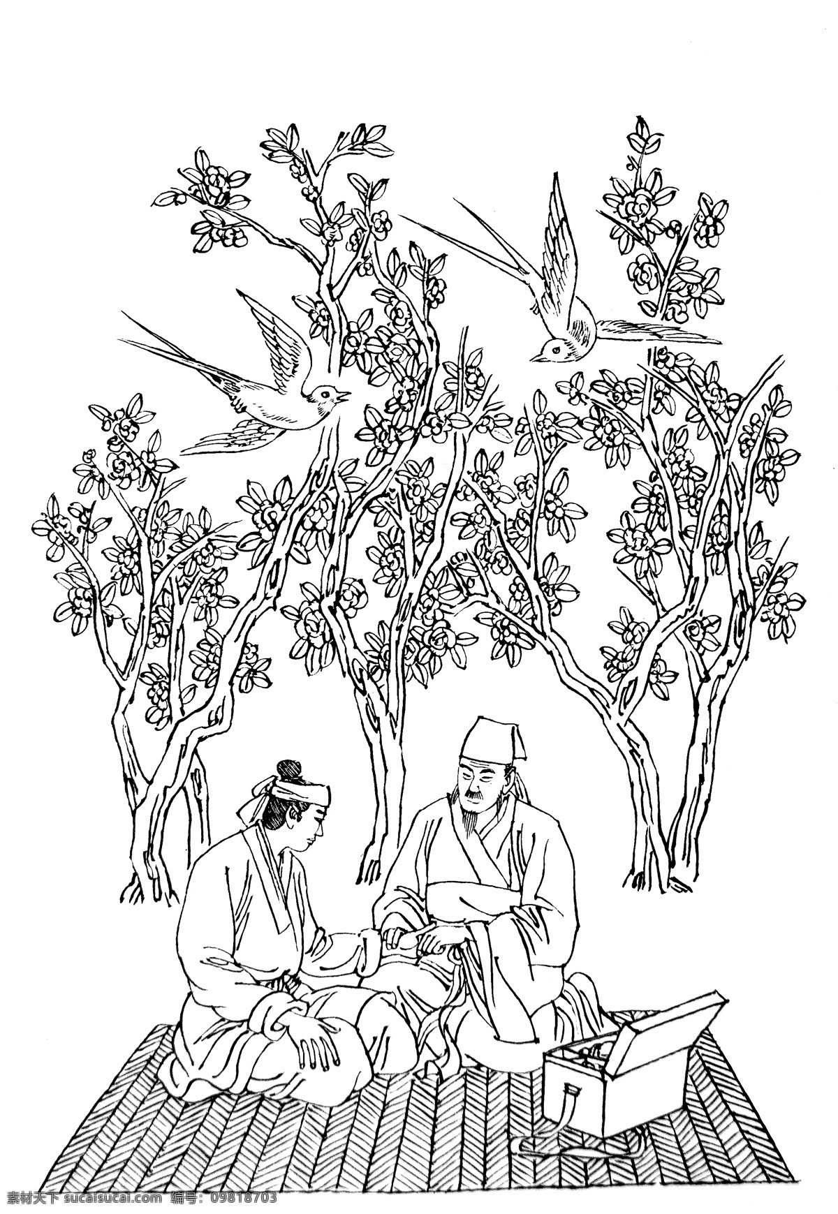 绘画书法 吉祥图案 民俗文化 文化艺术 中国传统 中国吉祥图案 杏林春燕 神话故事 民间传说 吉祥纹图 神话图案 中国吉祥图像