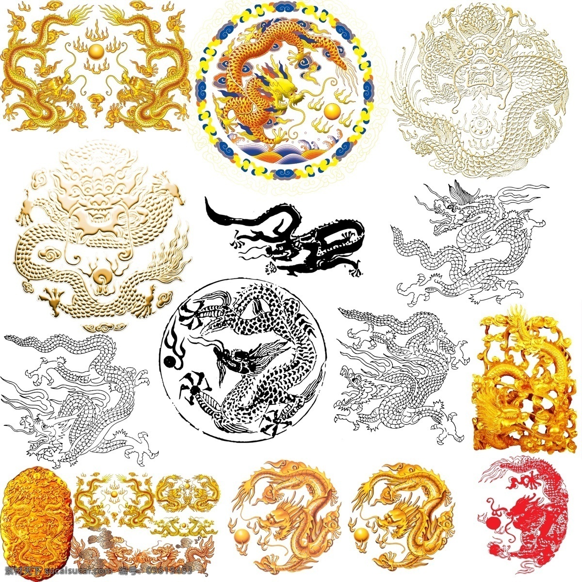 龙图腾 龙图 模板下载 龙 双龙戏珠 龙凤呈祥 团龙 吉祥图案 传统元素 图腾 东海龙王 传统吉祥图案 分层 源文件