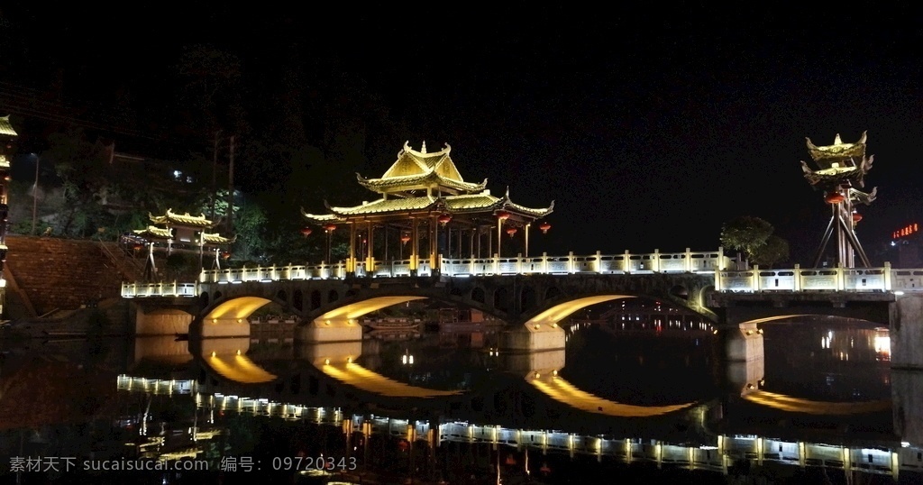 凤凰古城 夜景 拱桥 灯光 凤凰古城夜景 凤凰县 湘西夜景 古城灯光 古城时光 古城夜景 凤凰夜景 湘西风景 旅游摄影 国内旅游