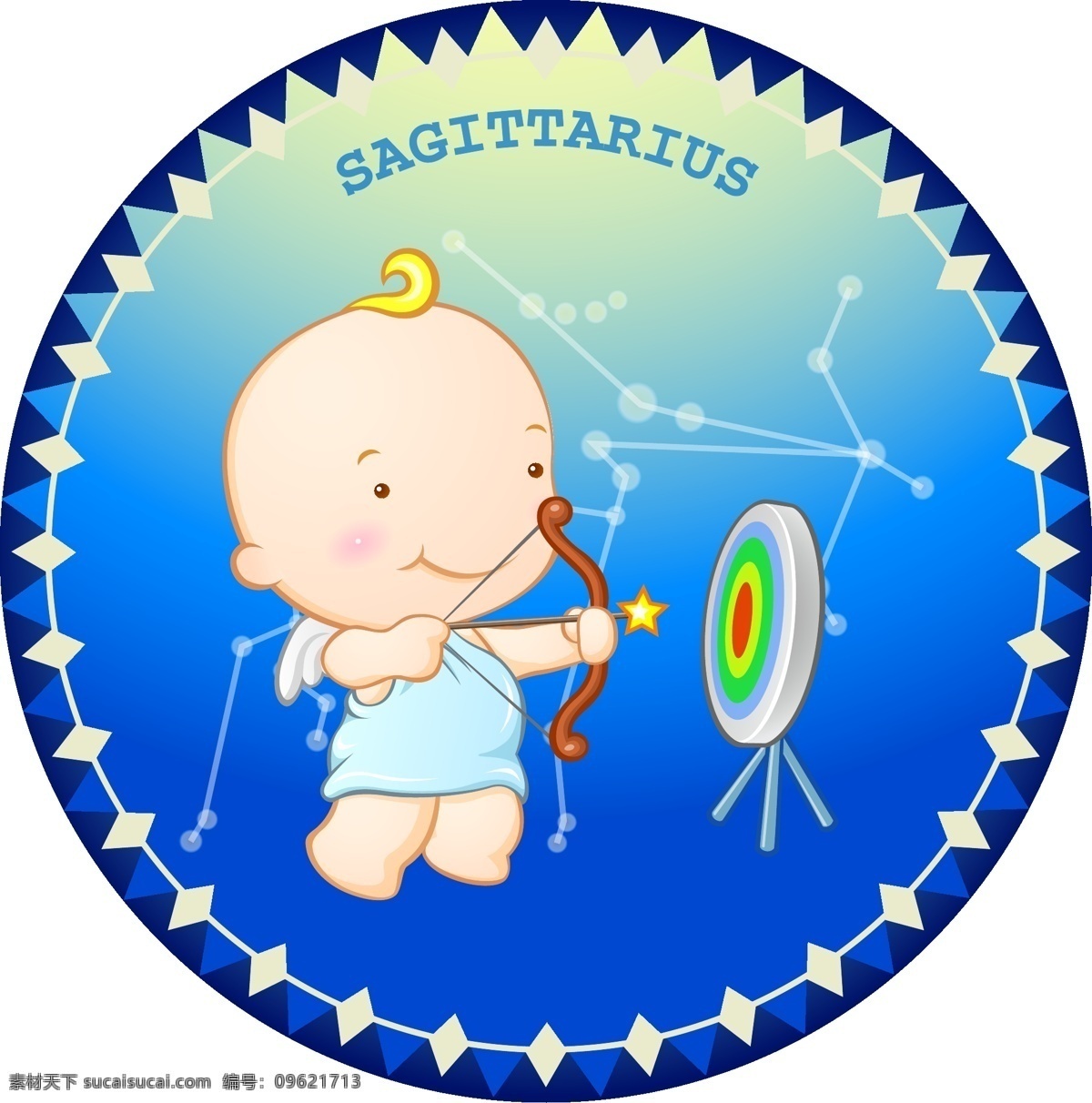 矢量星座素材 矢量 矢量素材 矢量设计 星座 儿童 白色