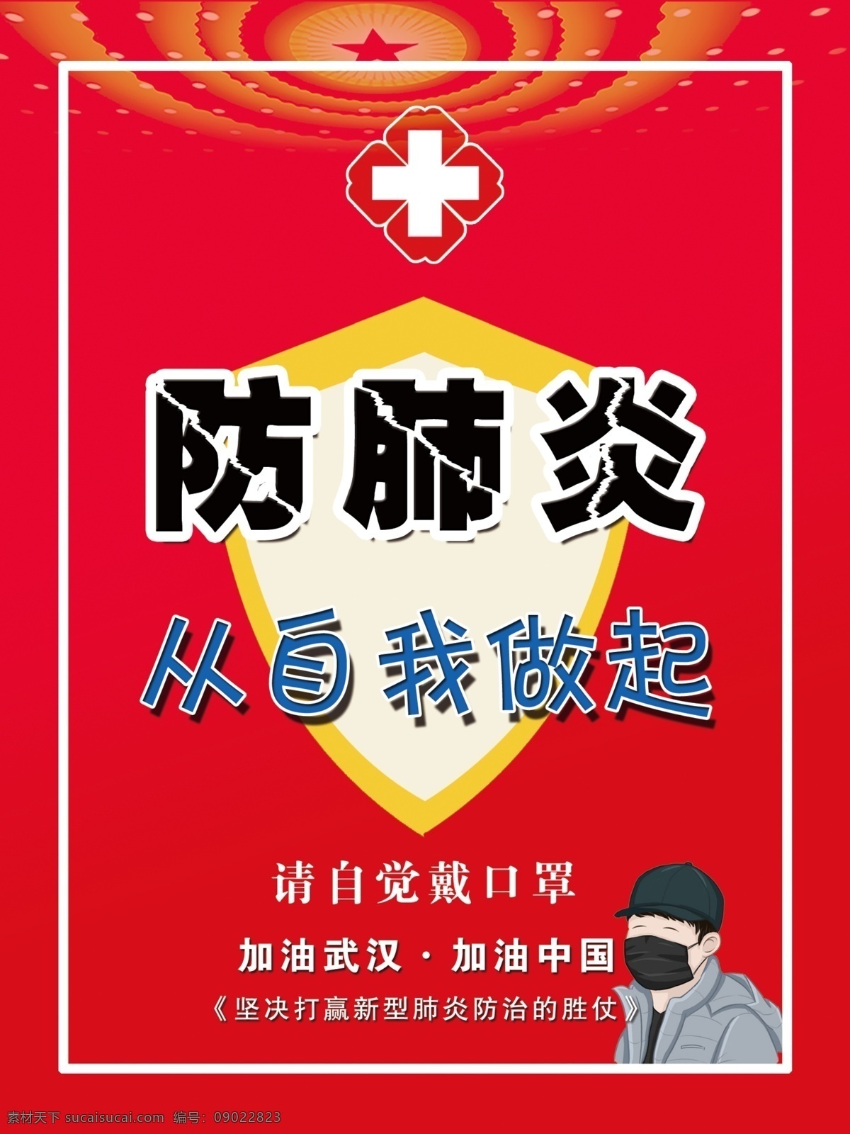 防控 疫情 防肺炎 戴口罩 防疫 宣传 公益 冠状病毒 肺炎 图解 科普 症状 武汉 室外广告设计