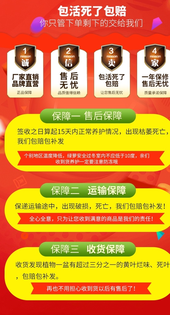 淘宝 买家 须知 售后 服务卡 海报 售后服务 天猫 促销 聚划算 包邮 分层