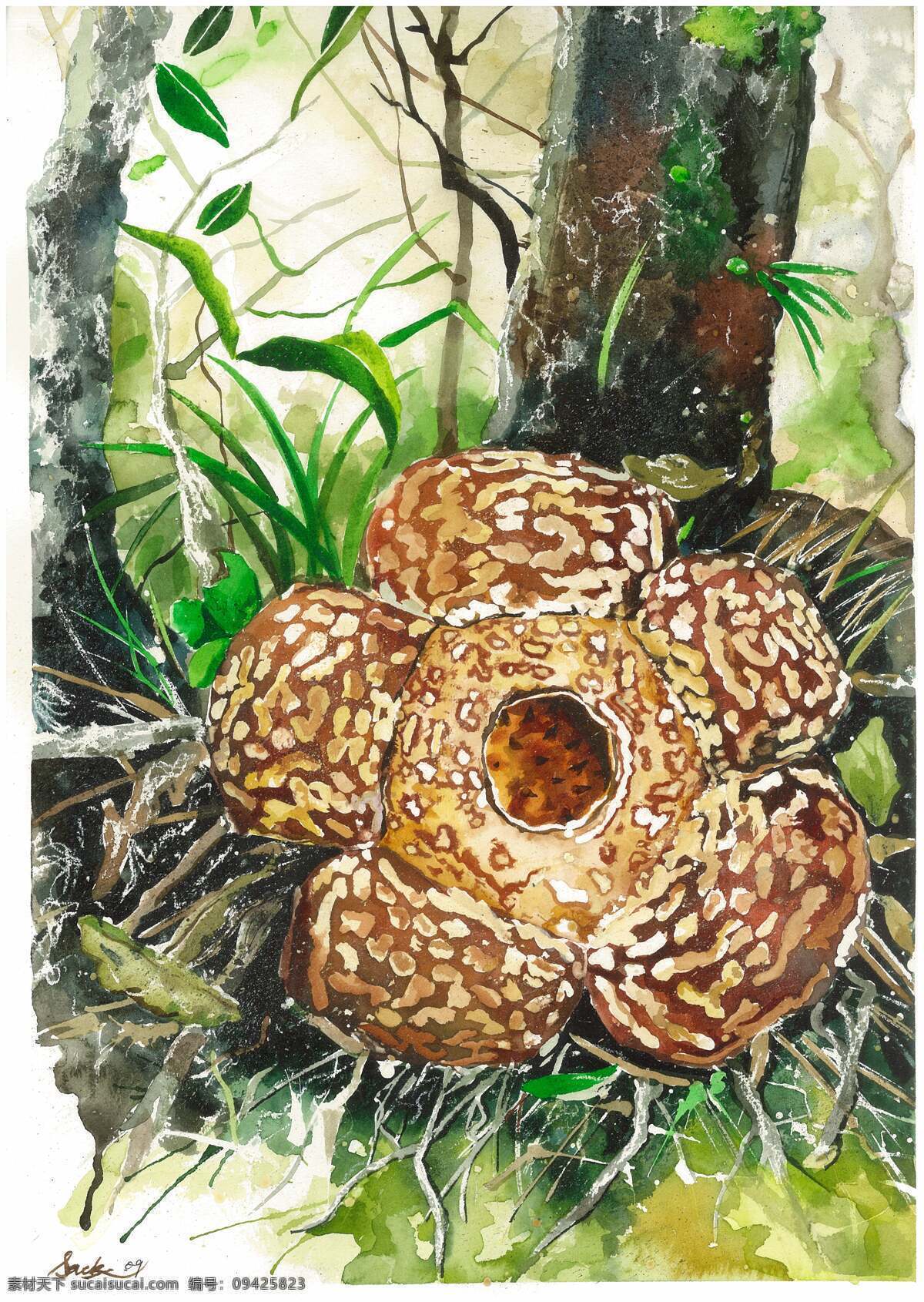 花草 花草树木 花朵 绘画 绘画书法 绿叶 生物世界 花朵设计素材 花朵模板下载 叶子 植物 油画 树木树叶 文化艺术 家居装饰素材