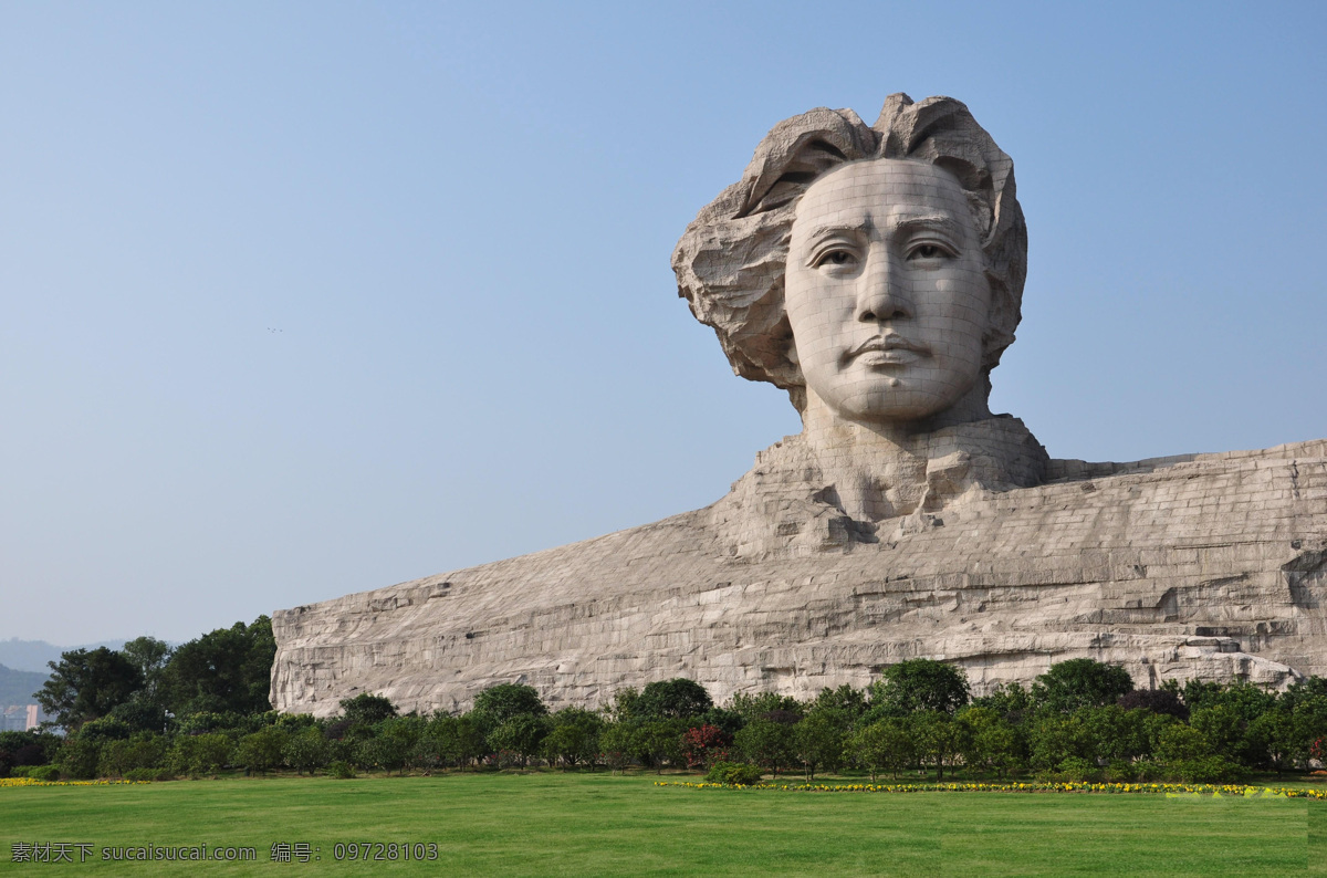 毛泽东 毛泽东雕像 雕像 雕刻 毛主席 湖南旅游 湖南大学 湖南风光 建筑园林 雕塑