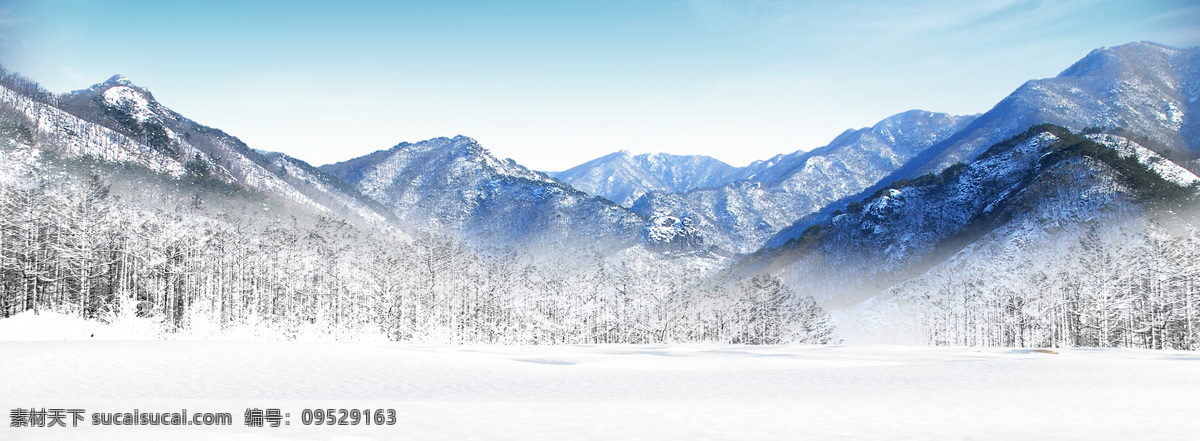 淘宝 雪景 banner 背景素材 促销 海报 时尚 宣传 背景蓝色 背景