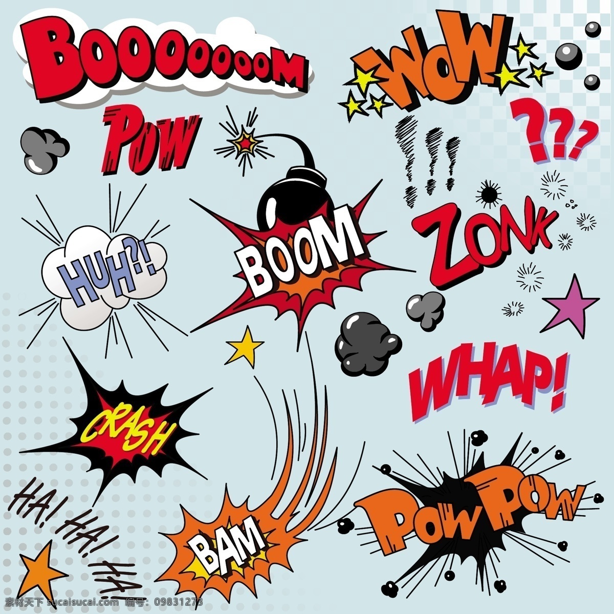 爆炸效果 爆炸 boom 炸弹 huh 卡通炸弹 zonk whap bam powpow 标志图标 网页小图标
