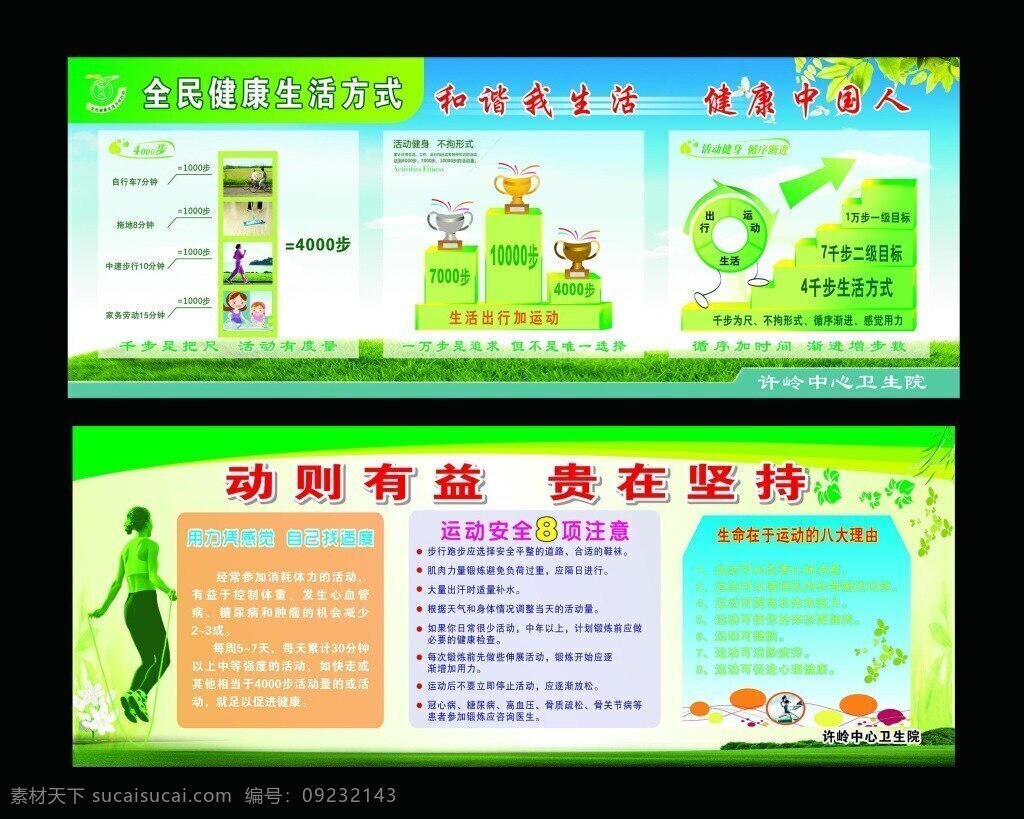 健康生活 方式 海报 健康生活方式 健康 宣传栏 贵在坚持 绿色 卫生公益海报 和谐城市 展板