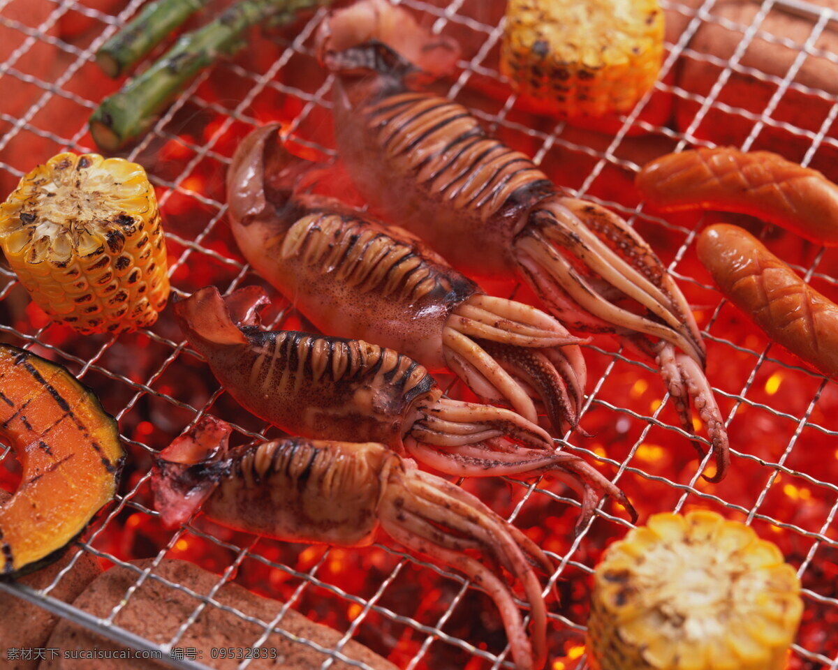 烤鱿鱼 鱿鱼 烤海鲜 海鲜 美食 美味 餐饮 饮食 餐饮美食 传统美食