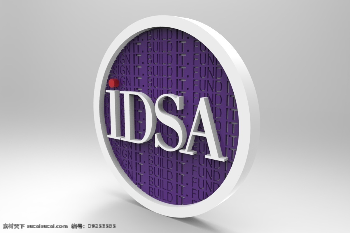 idsa 襟 针 别针 徽章 lapelpin 3d模型素材 3d打印模型