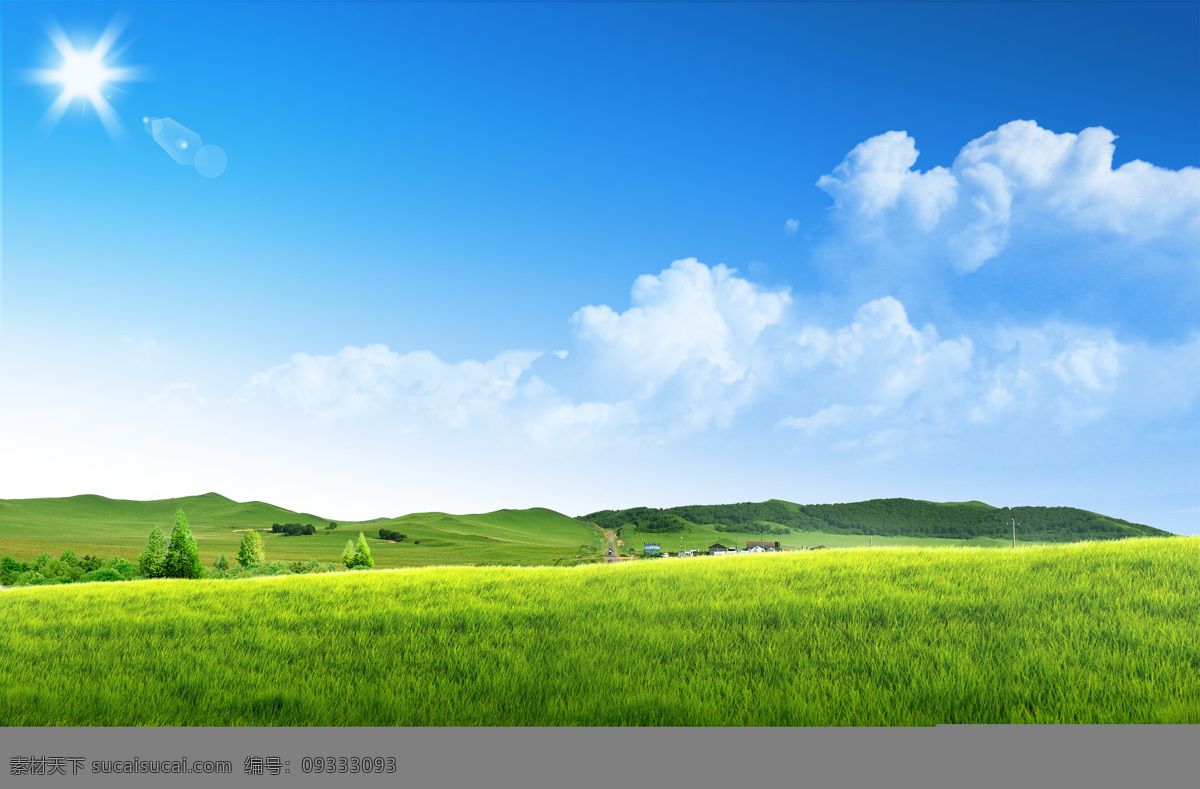 蓝天 白云 绿 草地 风景 蓝天白云 绿草地 绿草 草地背景 蓝天草地背景 绿色草地 草地蓝天 天空 天空草地 草地风景 自然景观 自然风光 蓝色