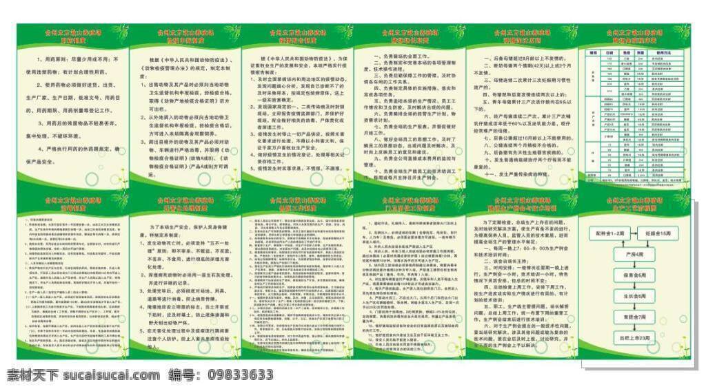 养殖场 规章制度 规章 制度 白色