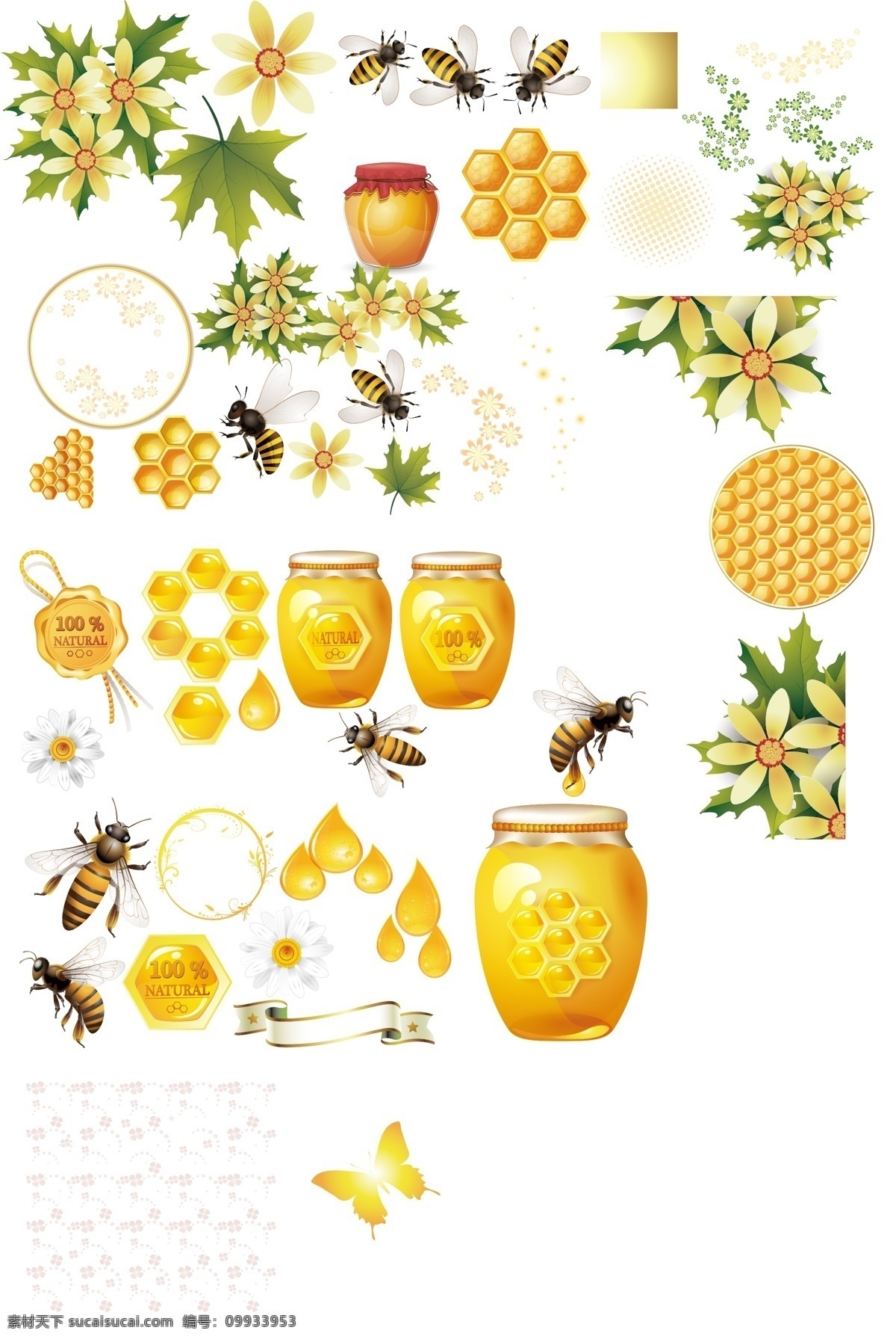 蜂蜜素材 模版下载 蜜蜂和蜂蜜 蜂窝 金色 花卉 糖罐 蜂巢 梦幻 背景 底纹 昆虫 蜂蜜 蜜蜂 蜜蜂主题