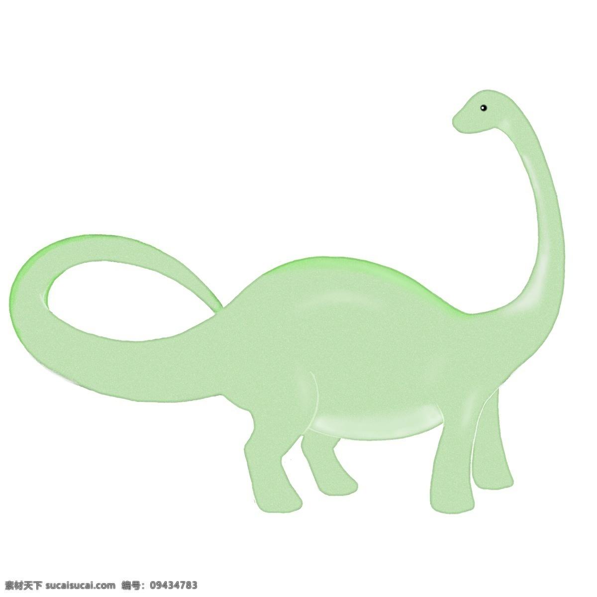 绿色 恐龙 卡通 插画 绿色的恐龙 卡通插画 动物插画 动物恐龙 稀有动物 恐龙世界 漂亮的恐龙