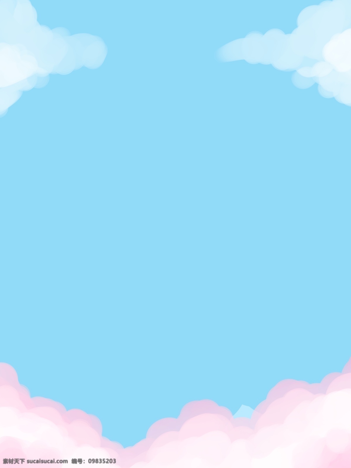 清新 风 蓝色天空 手绘 插画 背景 清新风背景 广告背景 手绘背景 卡通背景 云彩背景 插画背景