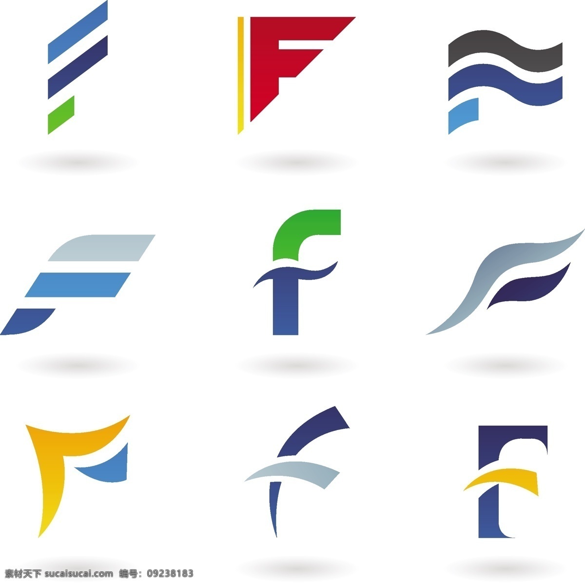 创意字母f 图标 标识 商业图标 公司图标 矢量 标志图标 网页小图标