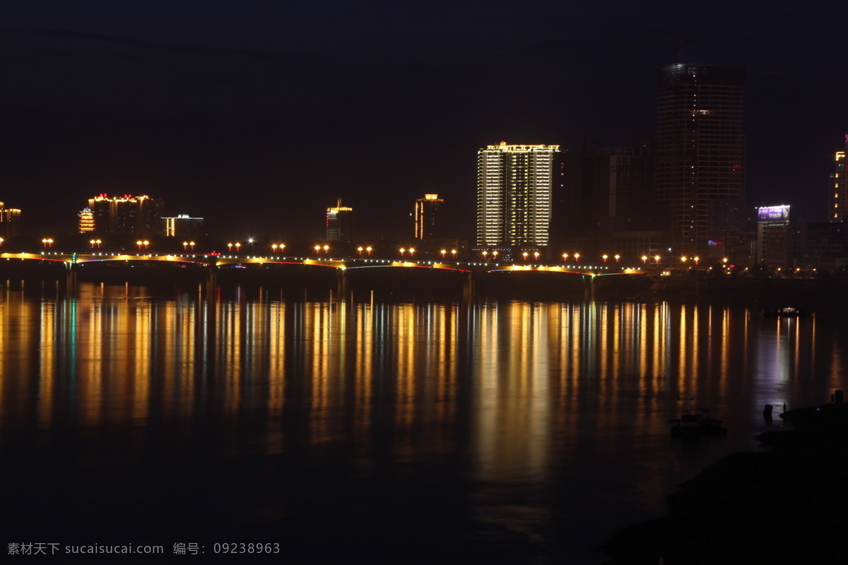 led 都市 都市夜景 建筑 建筑园林 路灯 夜 株洲 桥 夜株洲一桥 夜景 洗墙灯 投光灯 家居装饰素材 灯饰素材